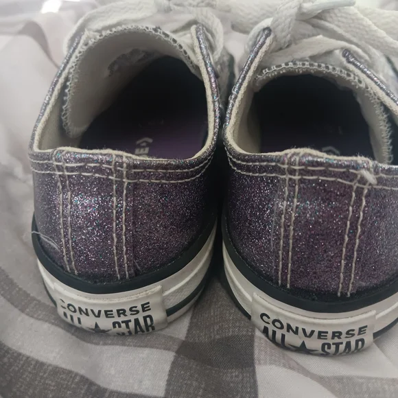 Converse Kids Sparkly Purple Sneakers - Picture 4 of 6